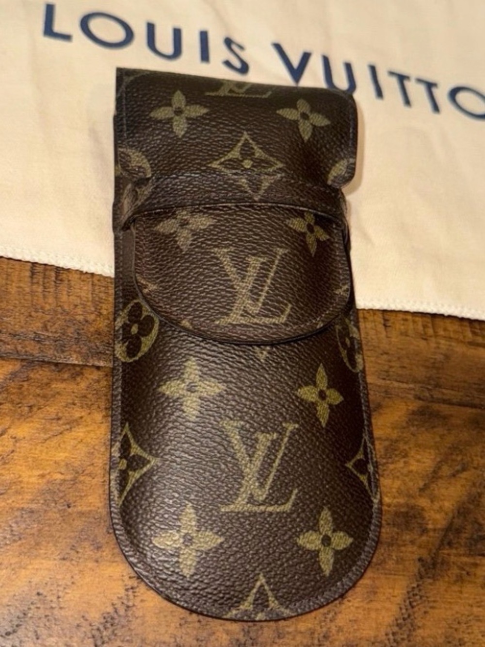 Vintage Louis Vuitton Monogram Etui Lunettes Rabat Glasses Case